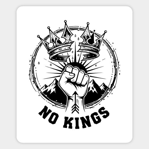 No Kings Magnet by CreativeSage